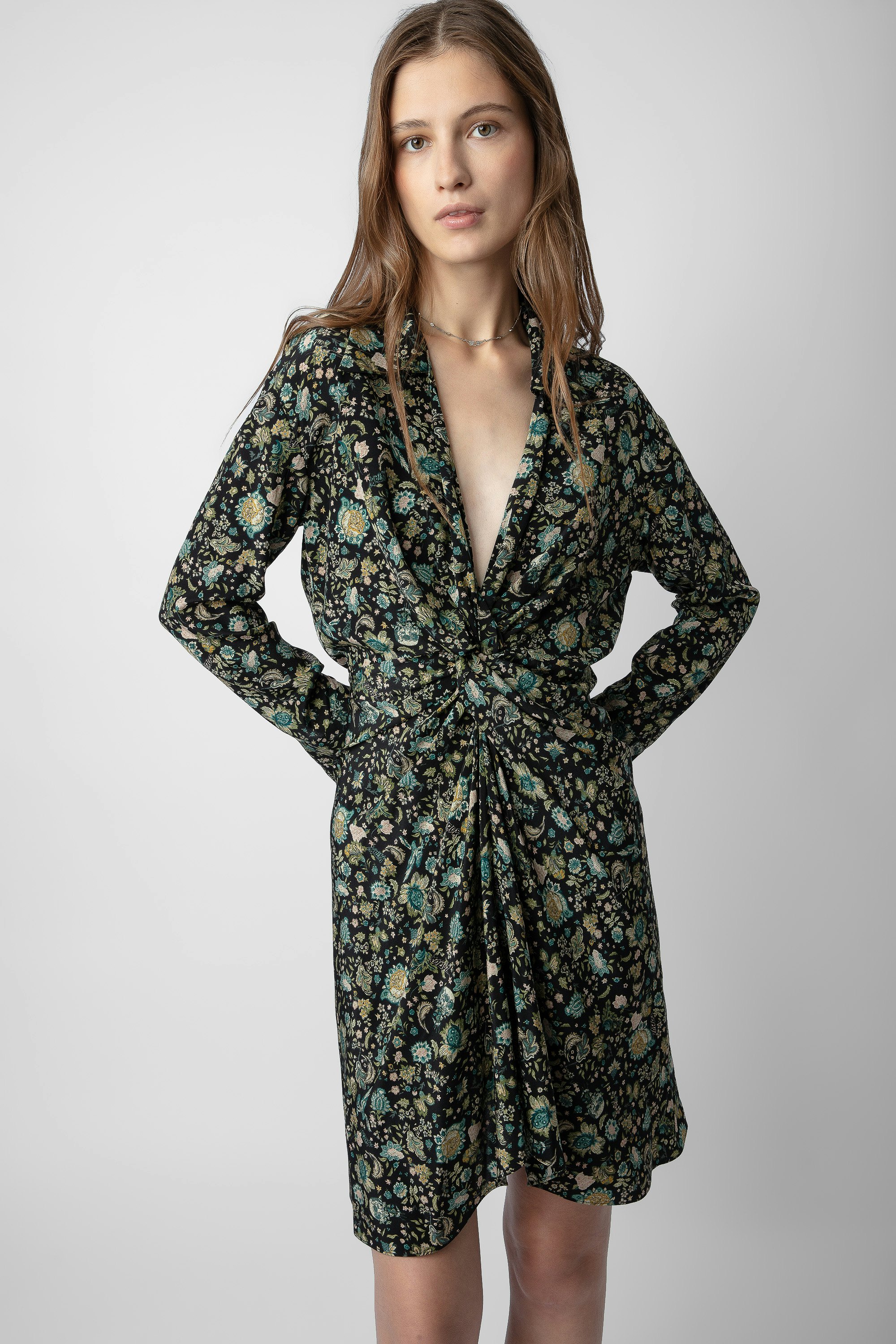 Robe Rozo Soie