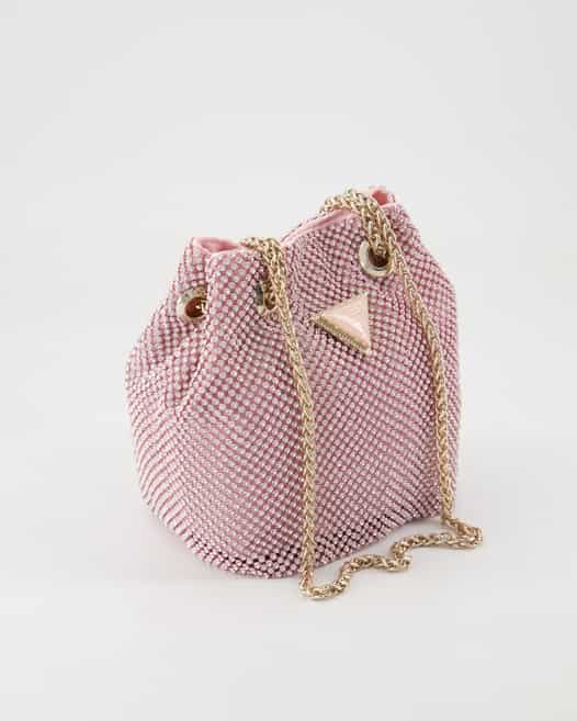 Guess Zalina Pouch Umhängetasche in Rosa