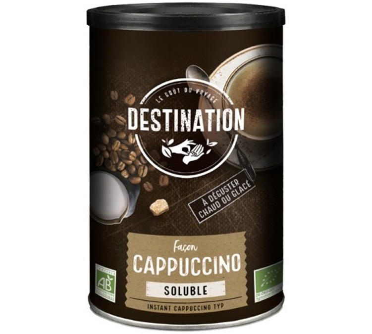 Boisson instantanée façon Cappuccino bio - 200g - Destination
