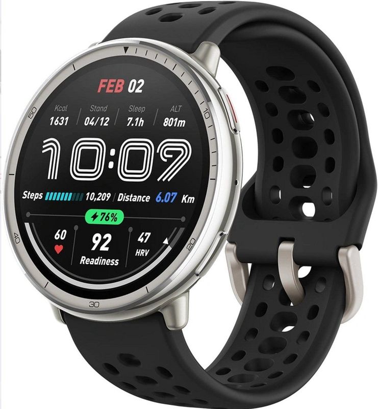 Amazfit - Active 2 - Smartwatch - Zwart - Silicone