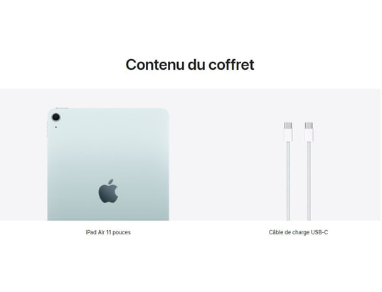 APPLE - iPad Air 11 M3 Gris sidéral 128 Go WiFi 2025