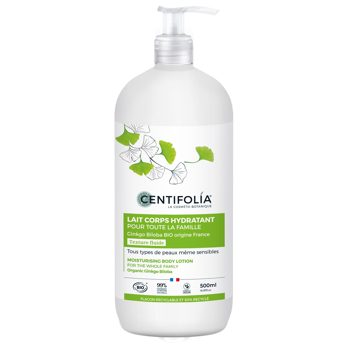 Lait hydratant bio - 500 ml