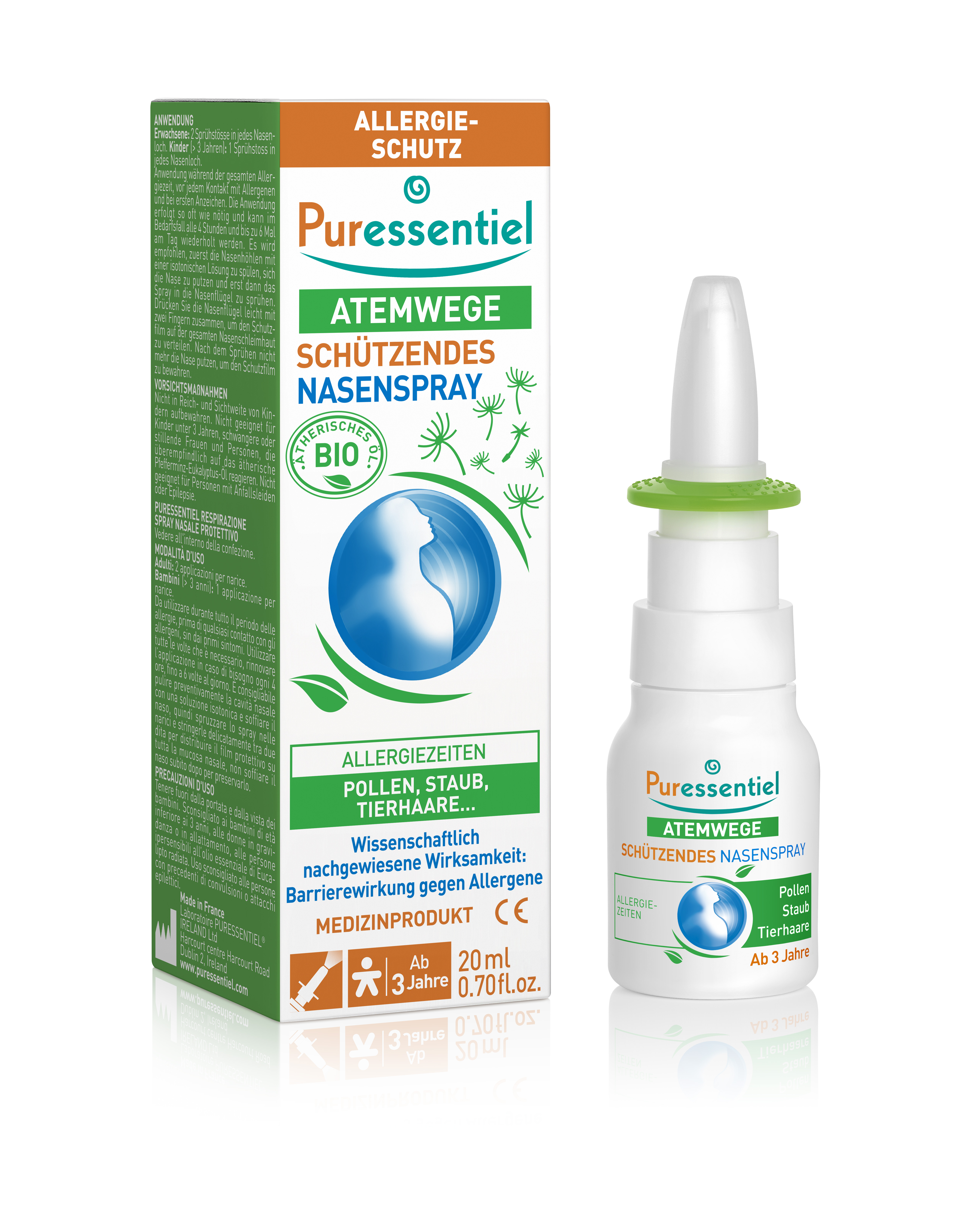 Puressentiel Nasenspray Schutz gegen Allergien Nasenspray Allergien Fl 20 ml