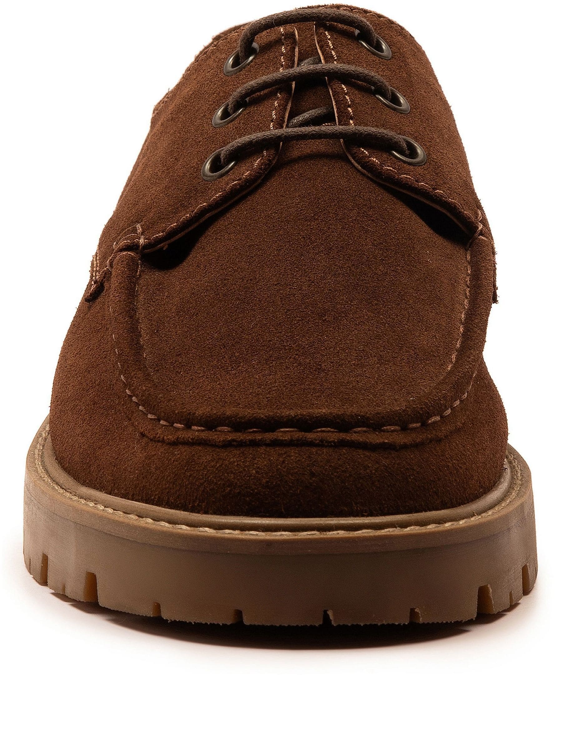 Bruin - Off The Hook Harvey Suede Leather Casual Lace-Up Boat Shoes