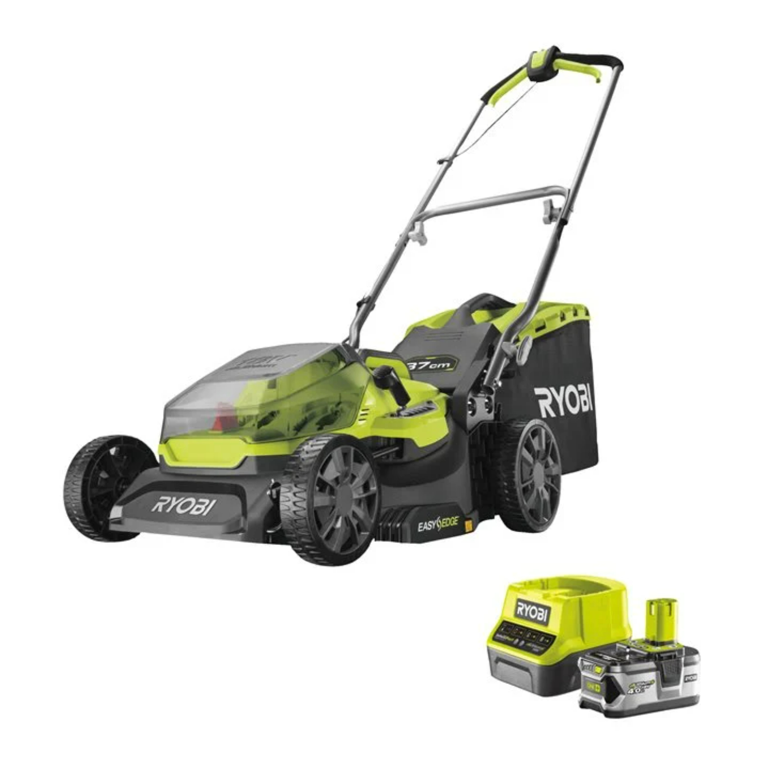 Ryobi RY18LM37A-240 18V Li-Ion accu grasmaaier set (2x 4.0Ah) - 37cm