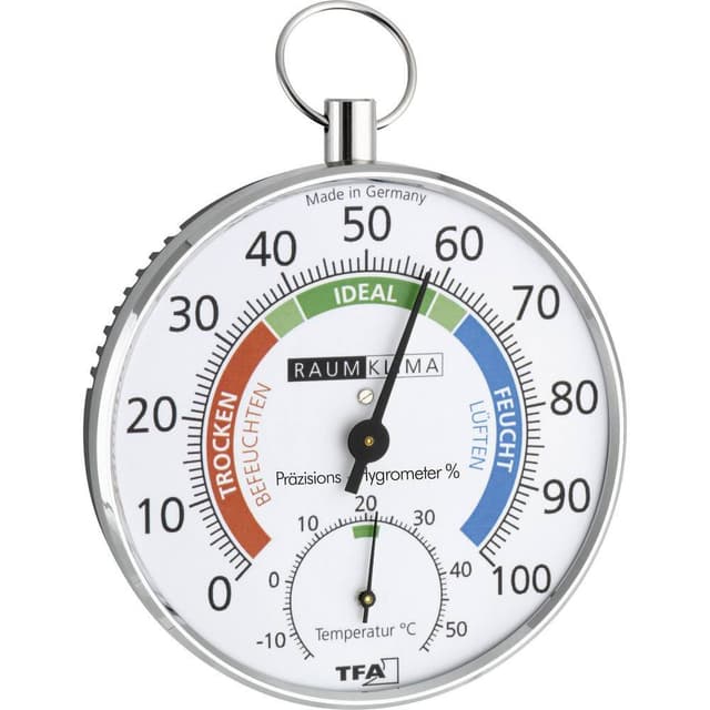 TFA Dostmann 45.2027 Termo- /hygrometer Sølv