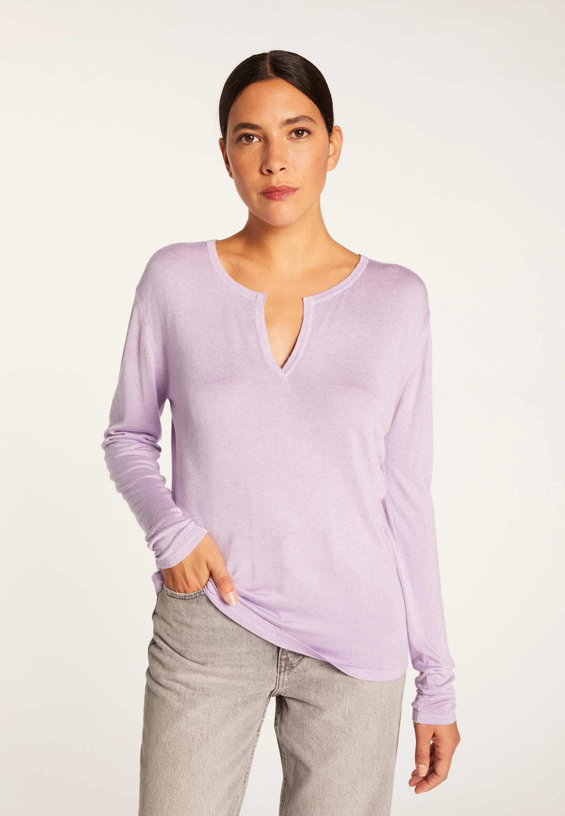 AESHAAH24 - T-shirt en fibre de bambou cachemire | Violet