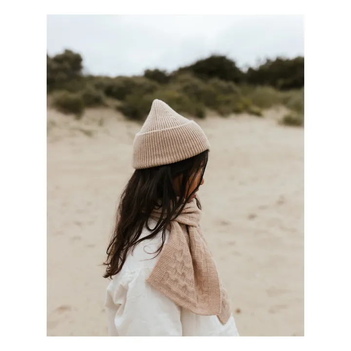 Hvid Bonnet en Mérinos Fonzie | Beige
