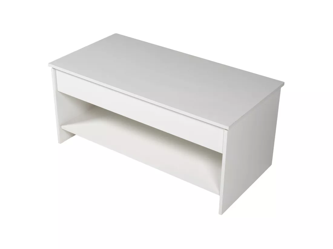 Table basse avec plateau relevable blanche HEDDA - HAPPY GARDEN