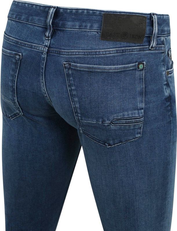 Cast Iron - Riser Jeans Blauw IIW - Heren Slim-fit