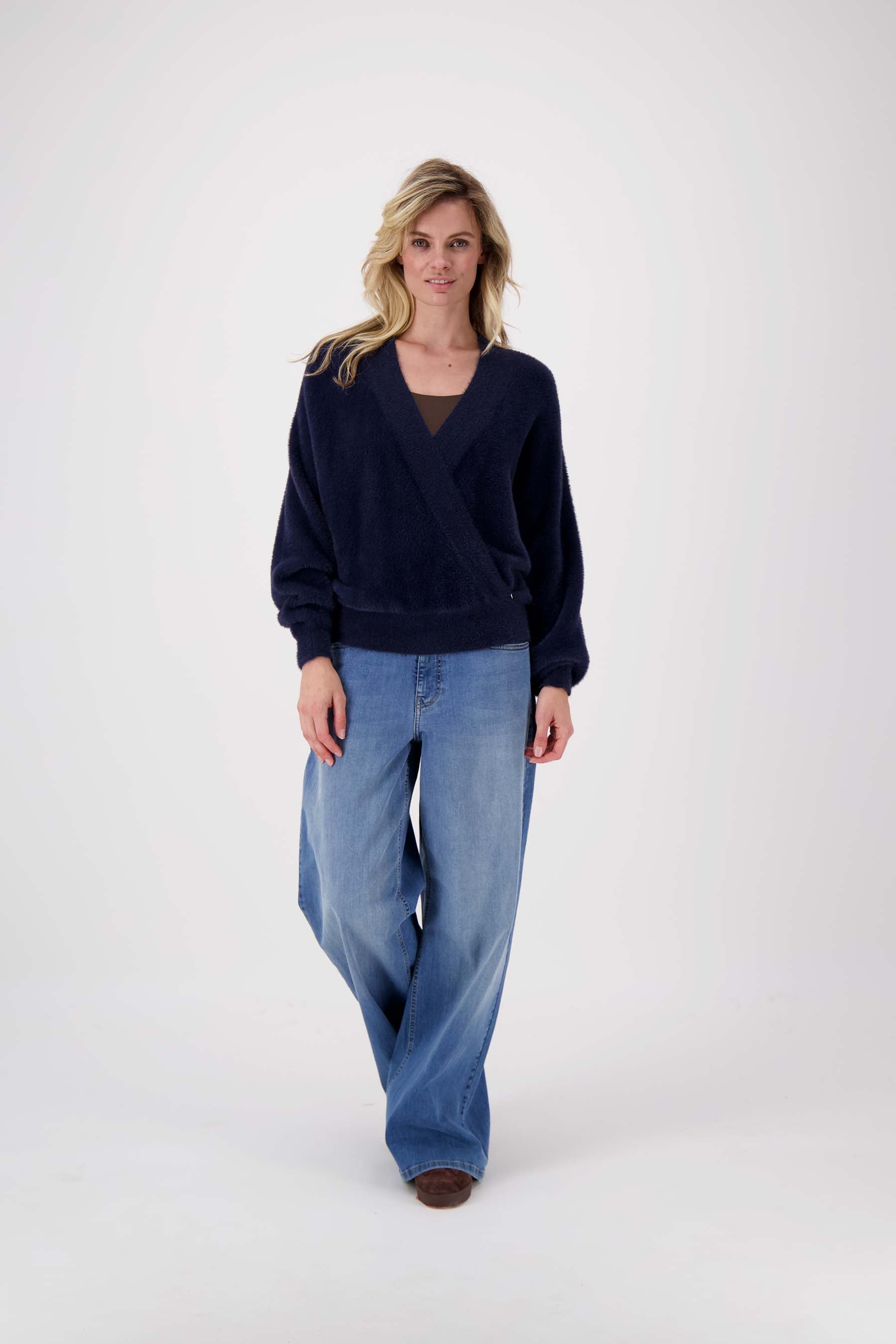 wikkel trui in fluffy garen