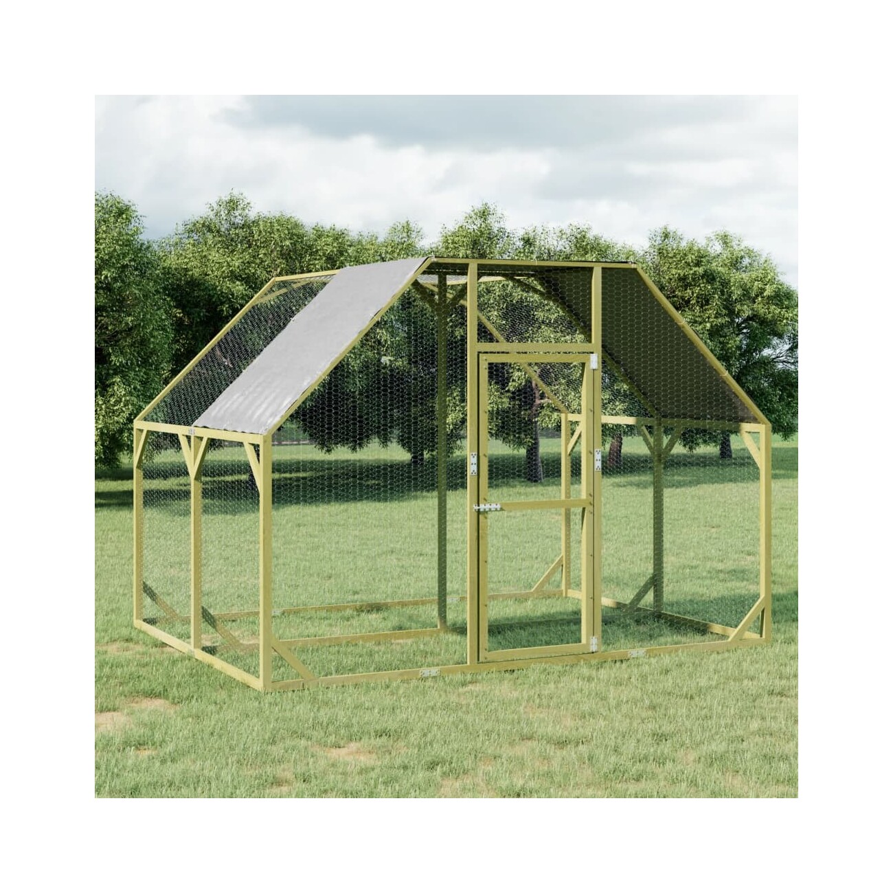 VidaXL Hühnerstall Massivholz Kiefer Imprägniert 2,68 m, 2 m, 1,9 m