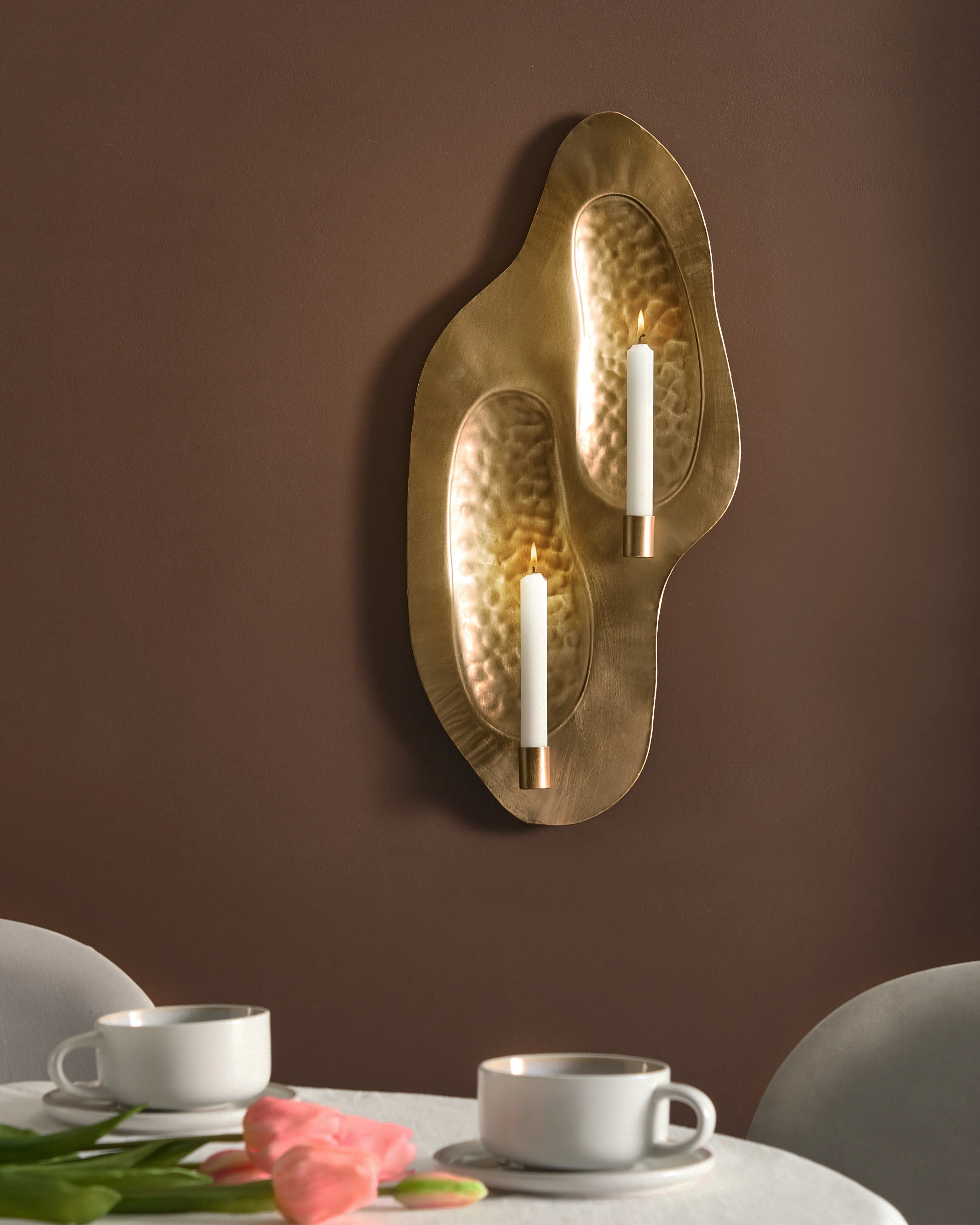 Wandkandelaar PENICHE Metaal 60 cm Goud