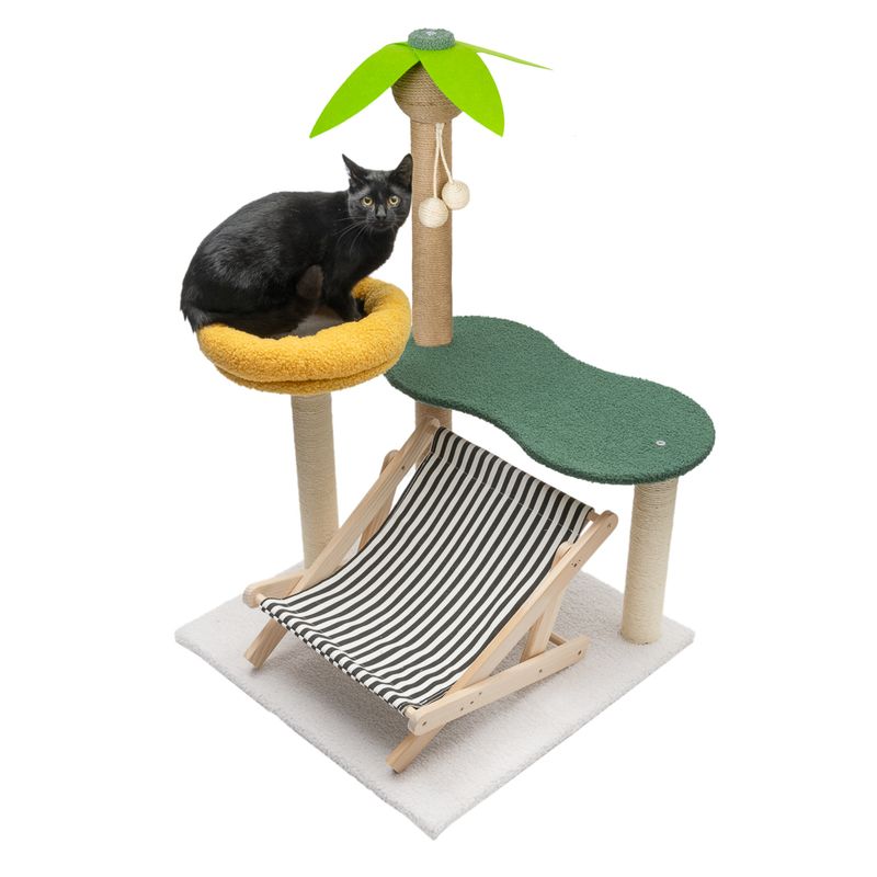 Arbre à chat TIAKI Oasis avec chaise longue pour chat