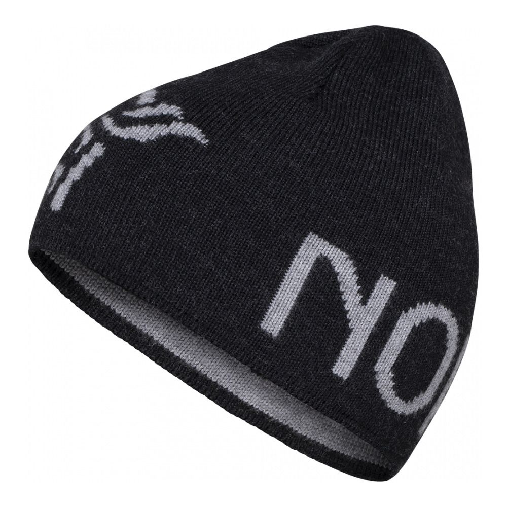 Norrona /29 HEAVY MERINOULL LOGO - Bonnet caviar melange one