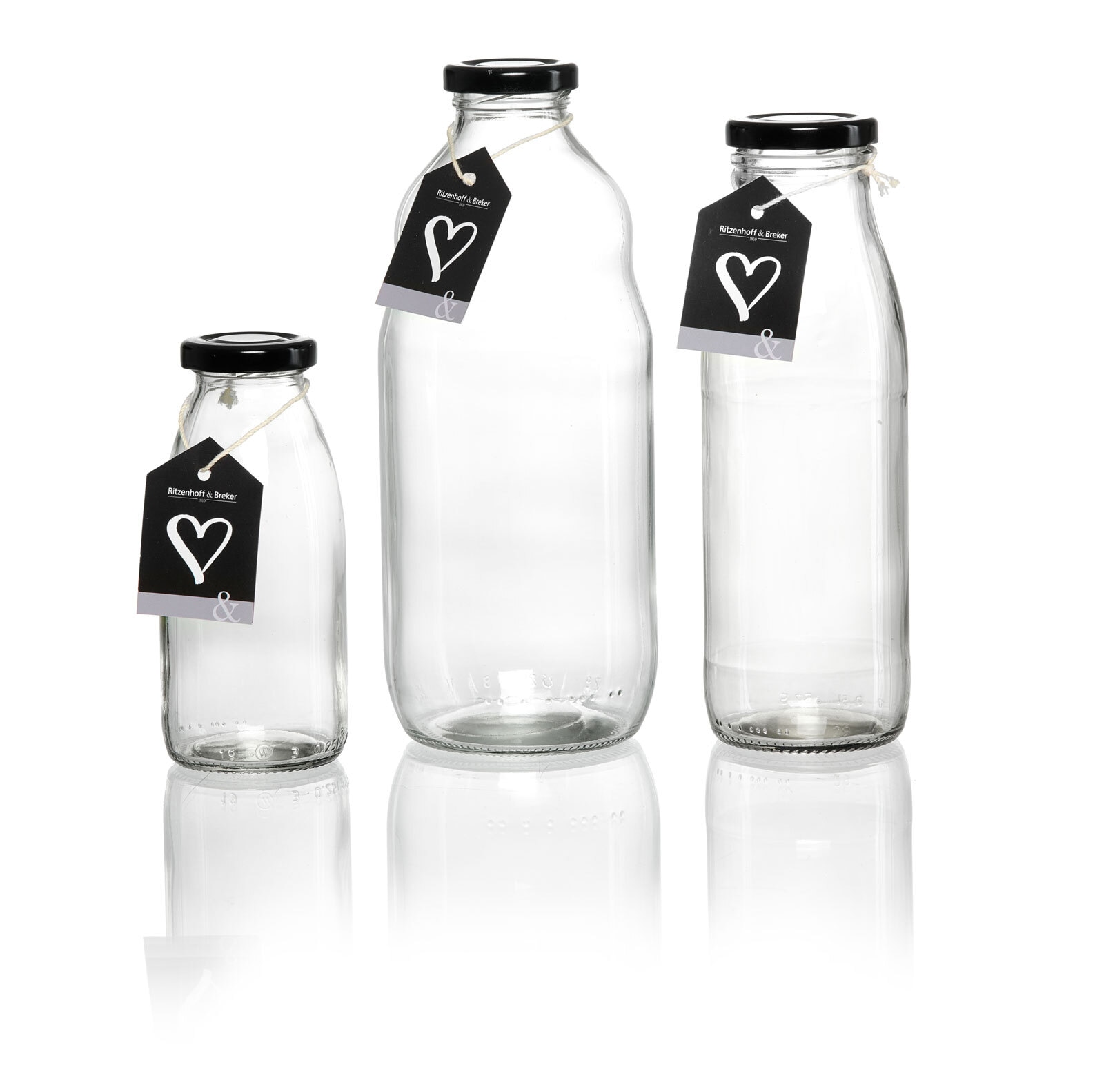Ritzenhoff & Breker Milchflasche MARA 500 ml rund Glas