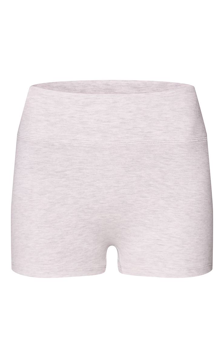 Gris Short Moulant En Coton Doux