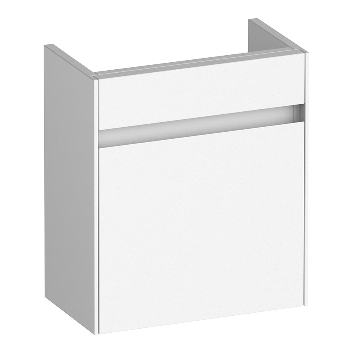 Brauer Inspire fonteinkast 40cm met 1 deur linksdraaiend wit mat