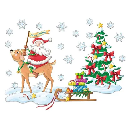 URSUS Wand- und Fensterbild Weihnachten, 5 Stanzbögen