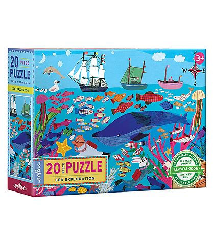 Eeboo Puzzlespiel - 20 Teile - Das Leben im Meer