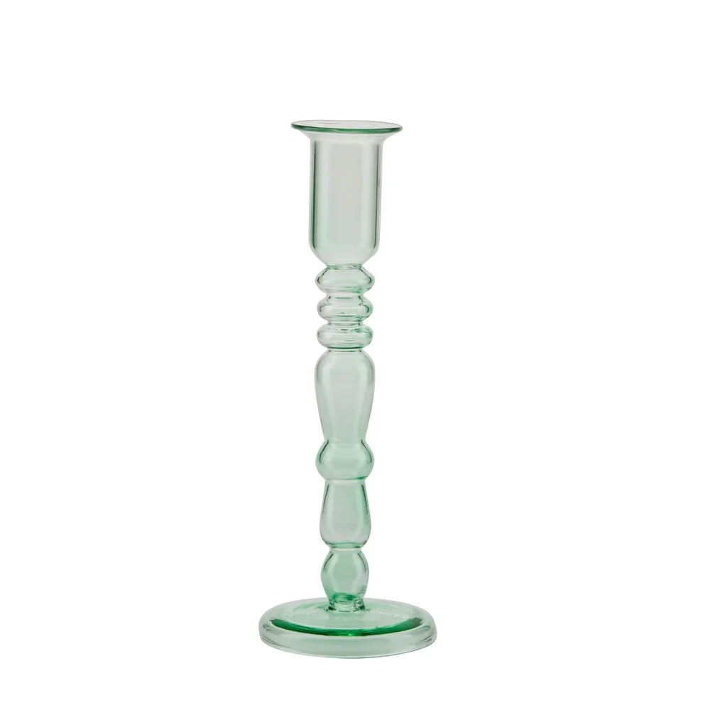Bahne Interior  Lysestage, grøn -  H23,5 cm
