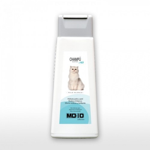 Shampoo para pelos brancos de gatos, fragrância neutra
