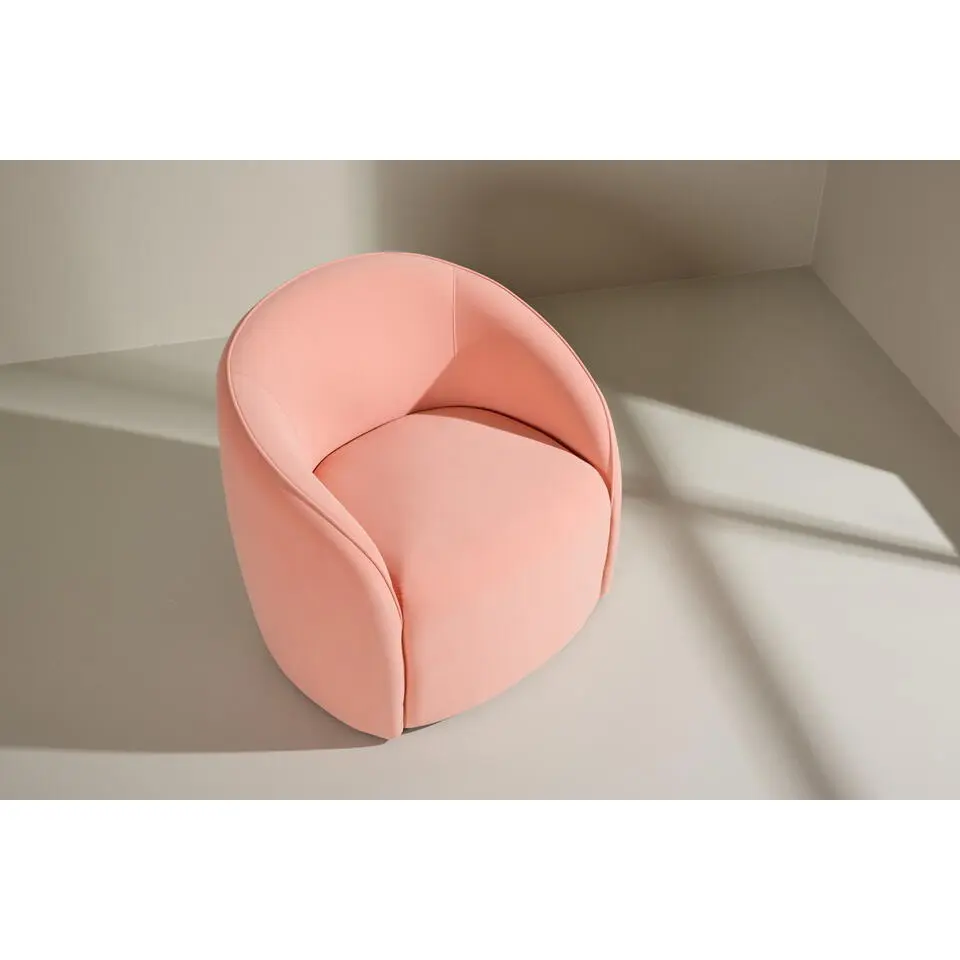 Fauteuil Roze Stof - 79x70x69cm - Neo