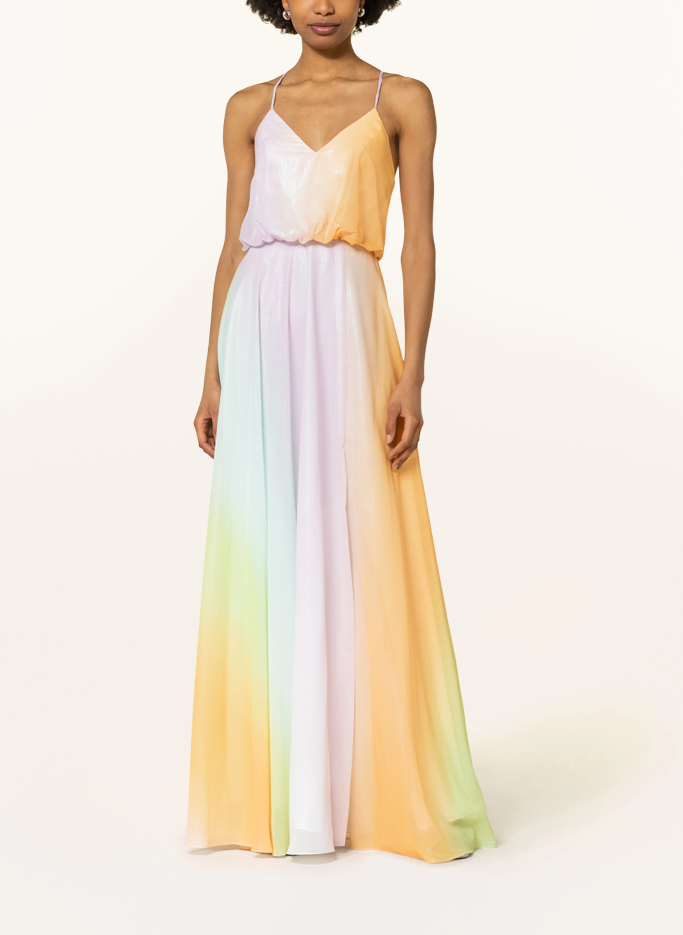 unique Abendkleid mit Glitzergarn