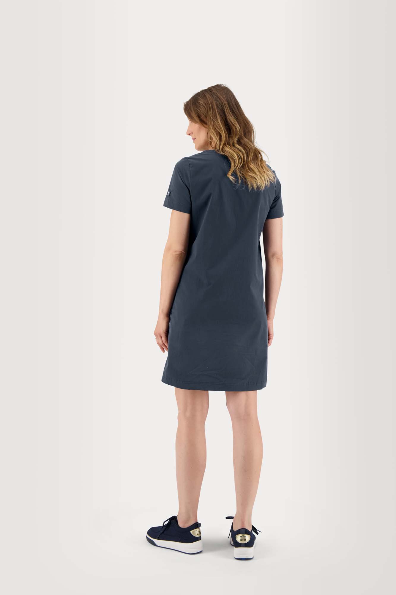 Robe Femme Coupe Droite Matière Stretch Marine