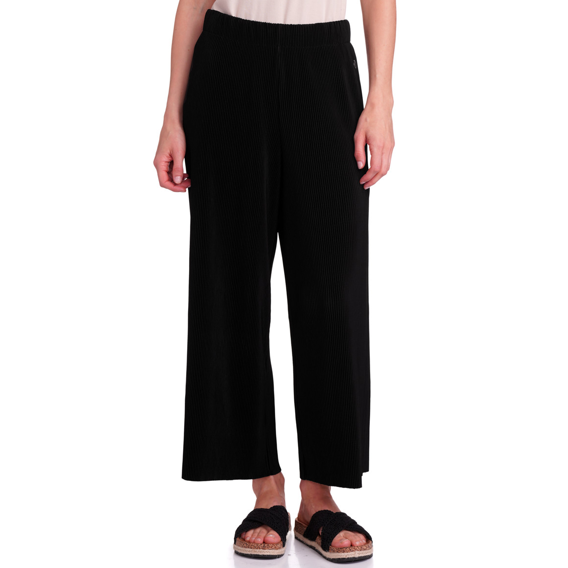 Gina Benotti Damen Culotte in Unifarben schwarz