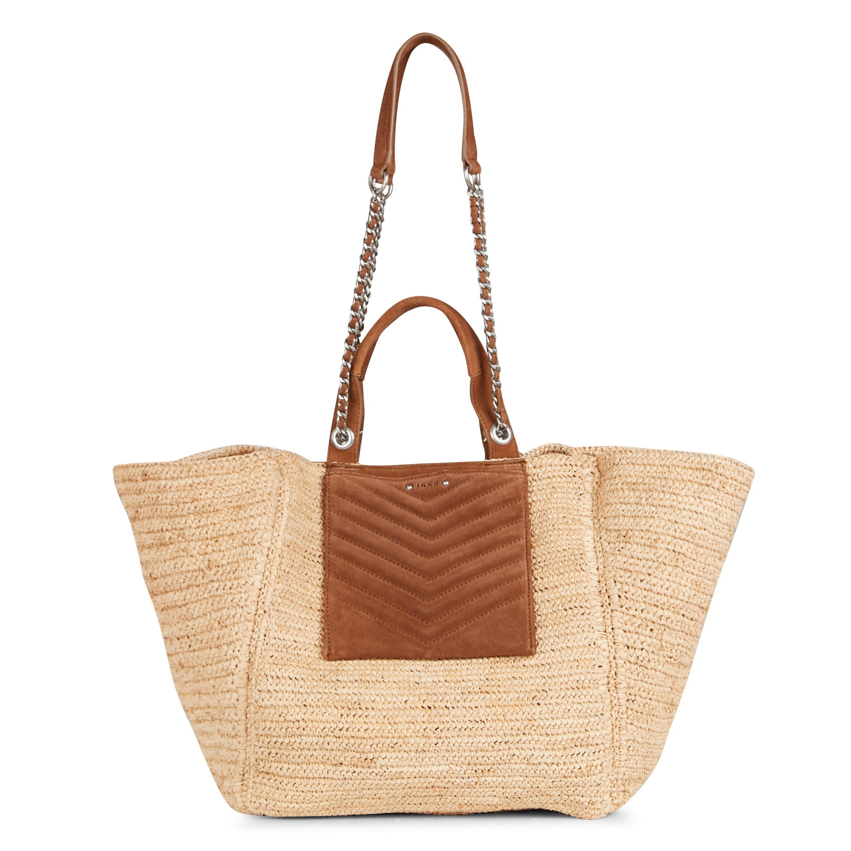 Sac cabas en raphia | Blanc