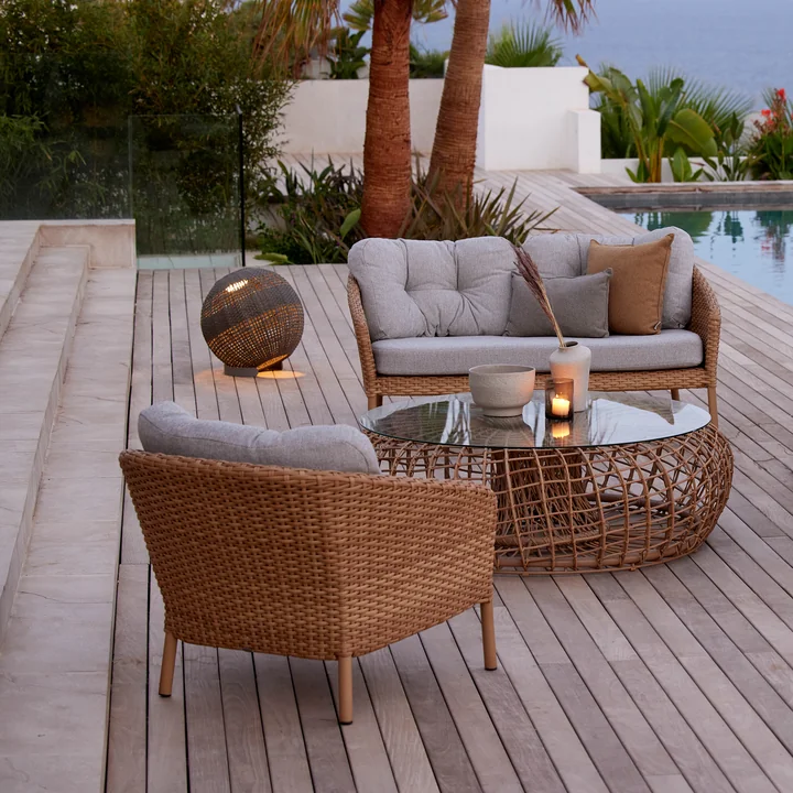 Cane-line - Ocean Loungesessel Outdoor, natur
