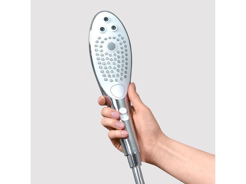Womanizer Vibrator Wave Chrome Hochwertiger Klitoris-Vibrator in Form einer Duschbrause