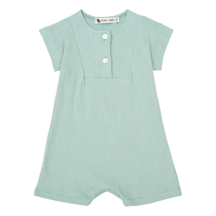Risu Risu Combinaison Coton Bio Pipo | Bleu Clair