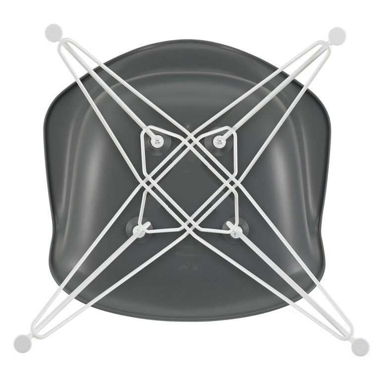 Eetkamerstoel DAR RE wit Granite Grey