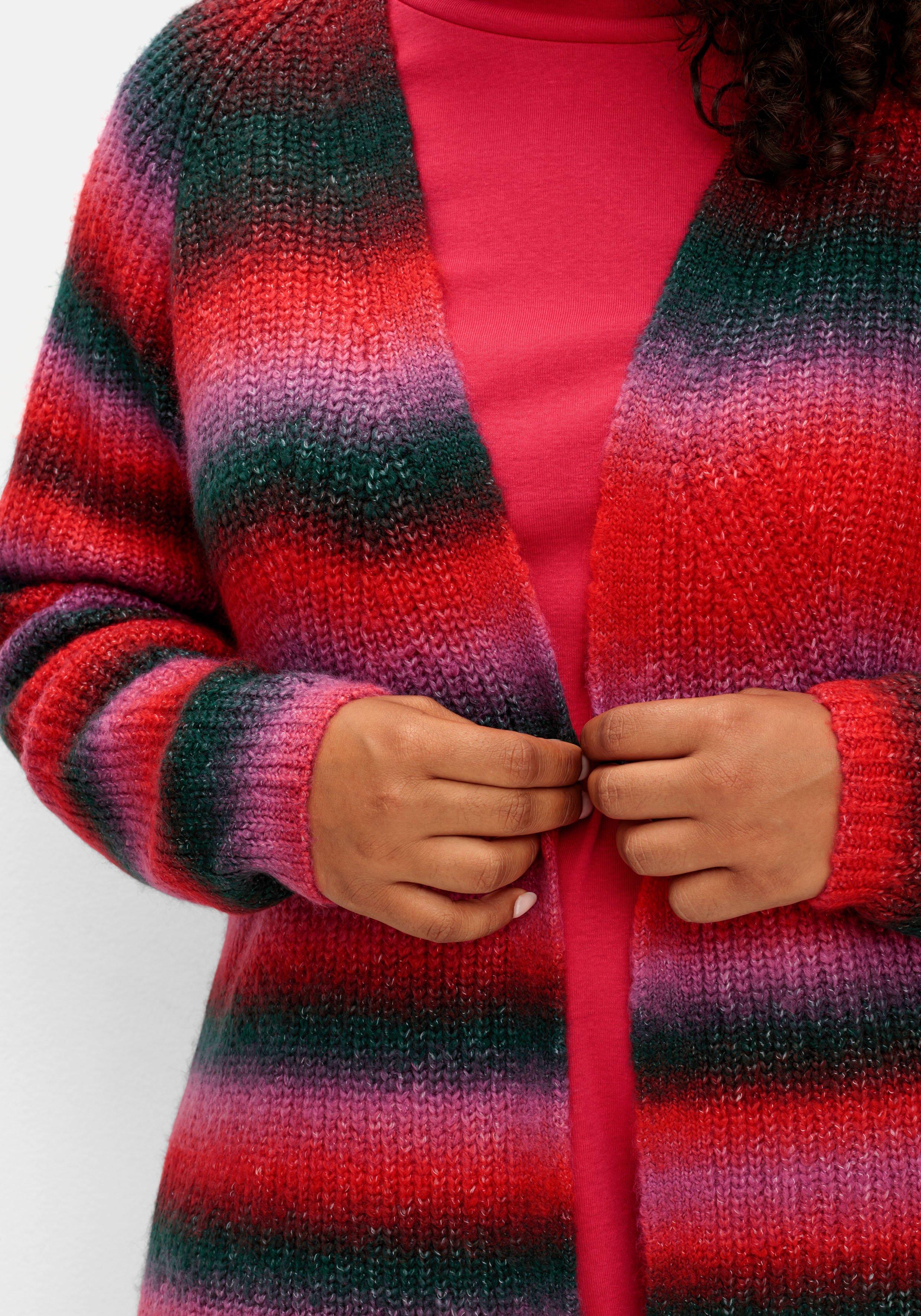 Strickjacke mit Patentstrickmuster