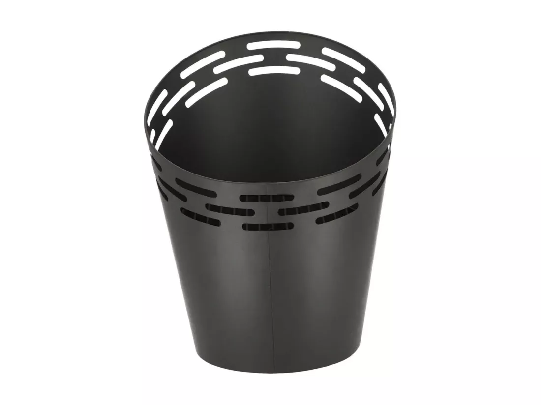 Braséro avec bandes découpées au laser en fer Noir