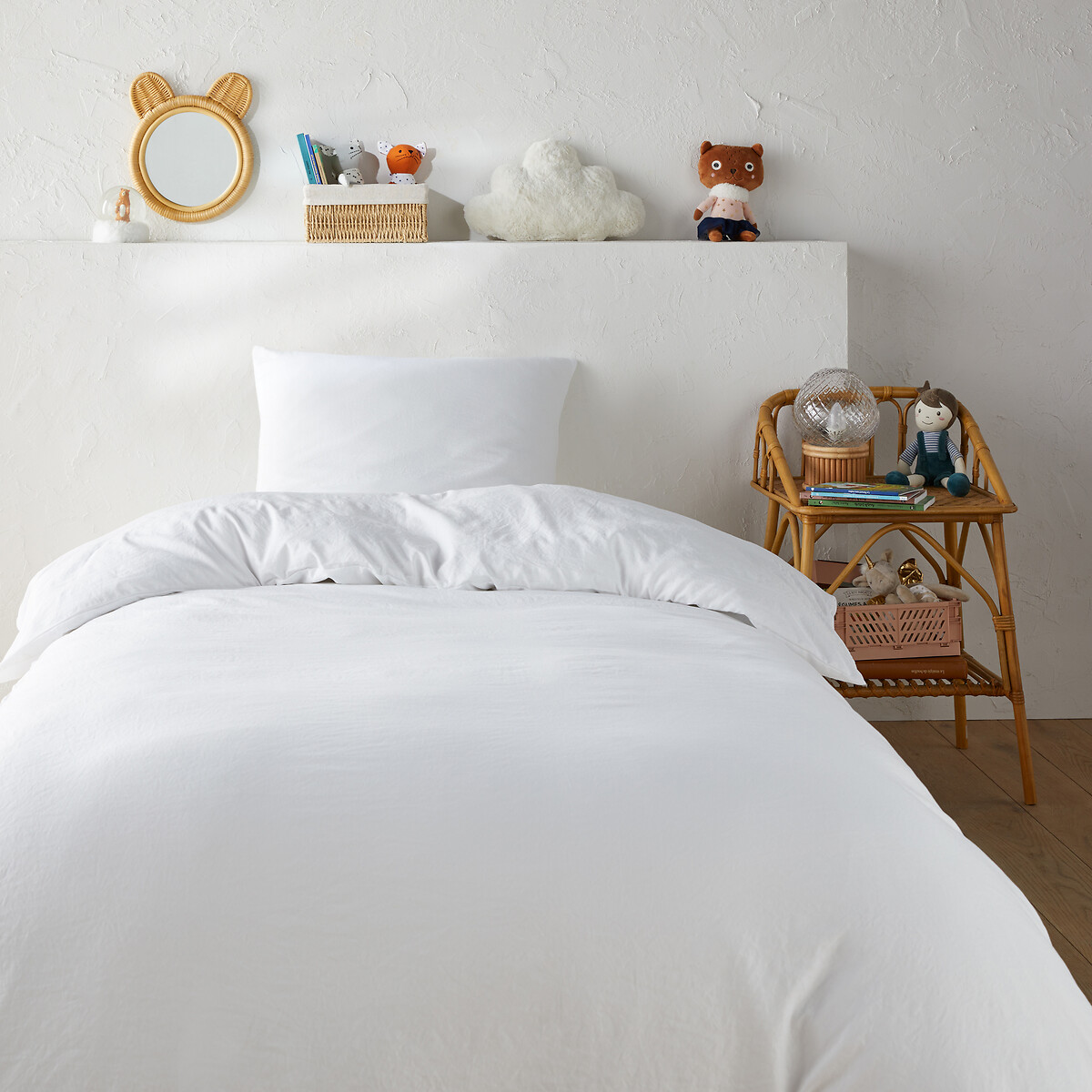 LA REDOUTE INTERIEURS<br>Conjunto de cama infantil, microfibra reciclada e lavada