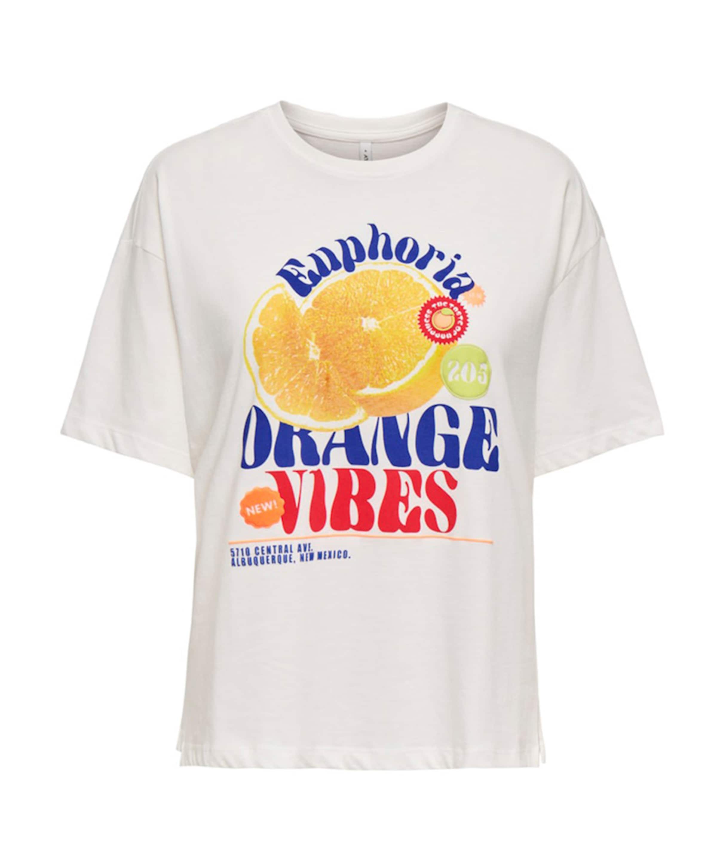Only Meisjes T-shirt ecru