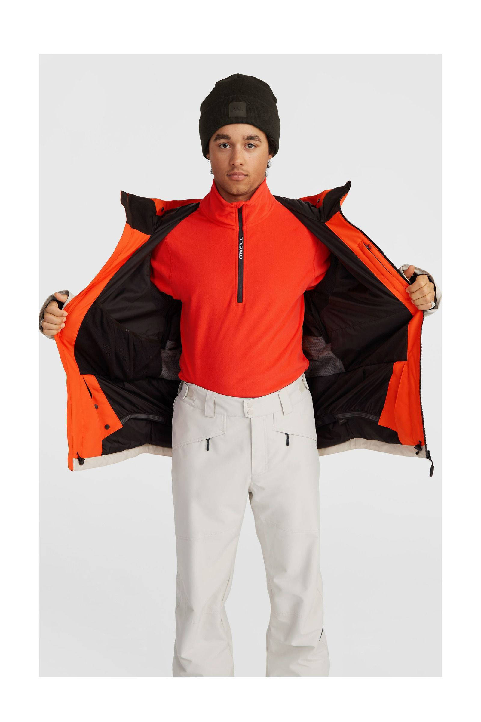O'Neill ski-jack CARBONITE oranje/bruin/ecru