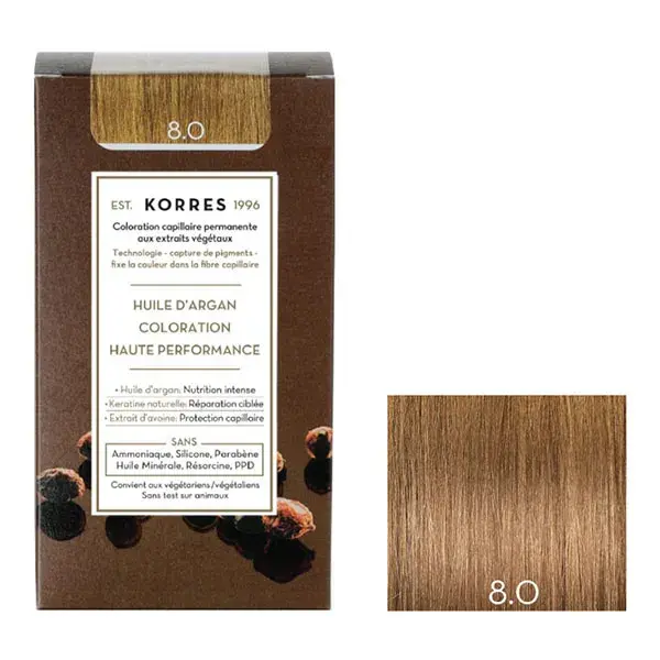 Korres Capillaire Coloration Permanente Blond Clair 8.0