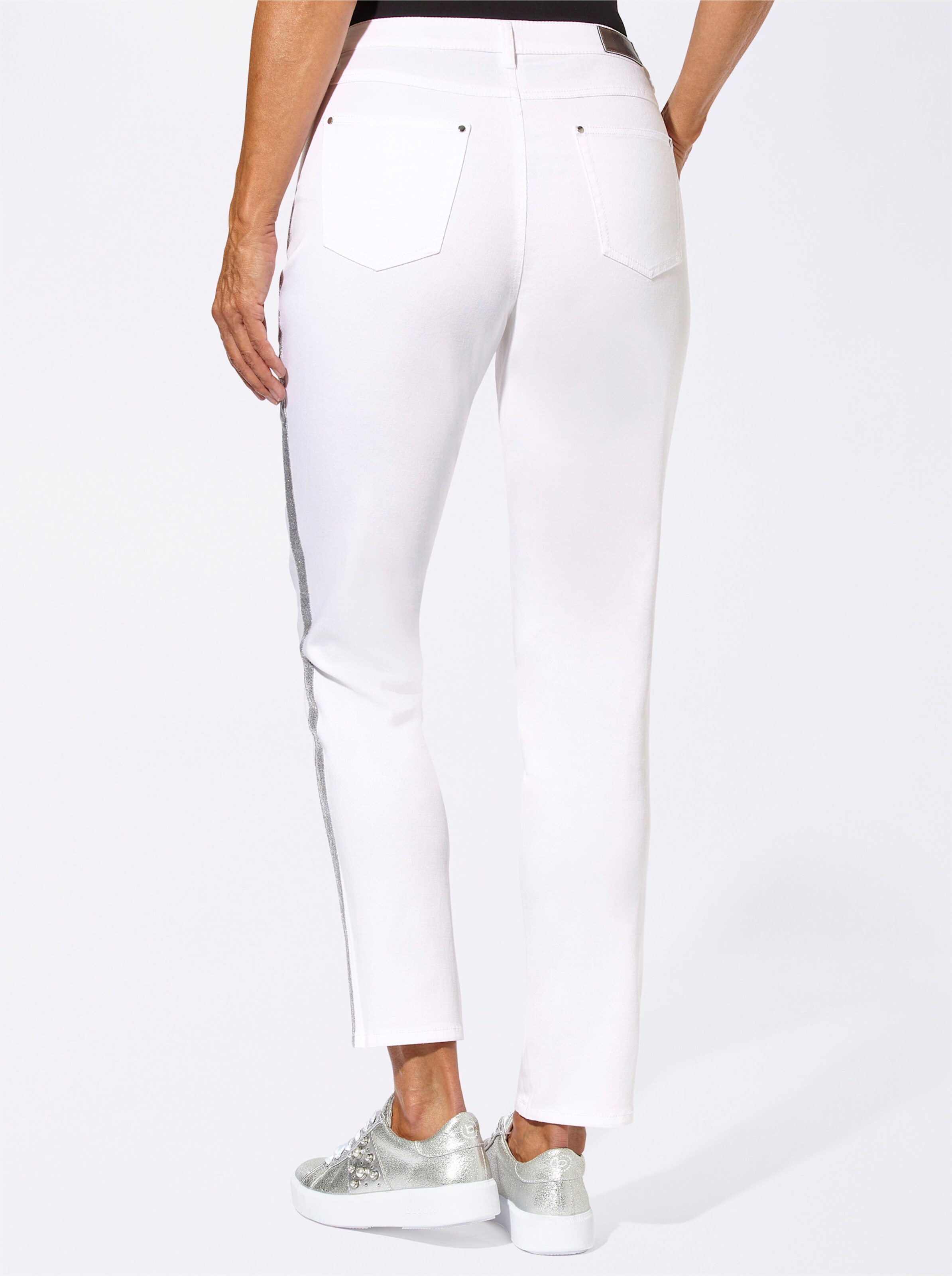 5-Pocket-Jeans in weiß