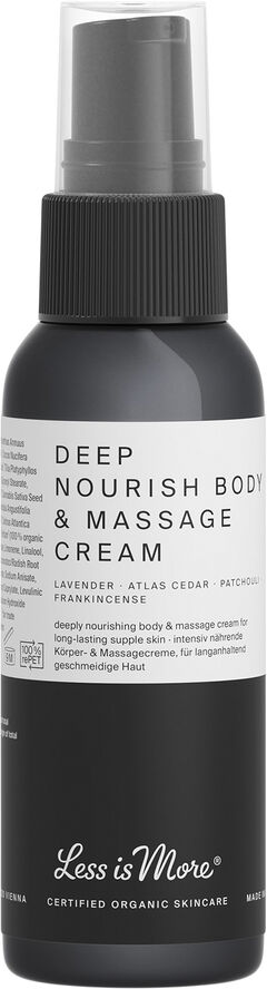 Less Is More Organic Deep Nourish Body & Massage Cream lavender