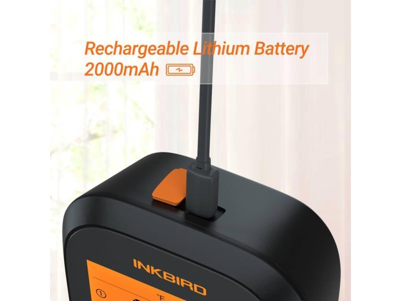 Inkbird Fleischthermometer IBBQ-4T WiFi Drahtloses, App-kompatibles Fleischthermometer