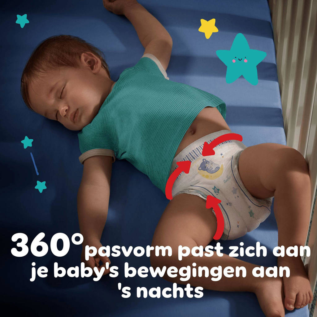 De allerbeste luiers voor de nachtNight Pants Maat 4 maandbox - 180 luierbroekjes - 9kg-15kg