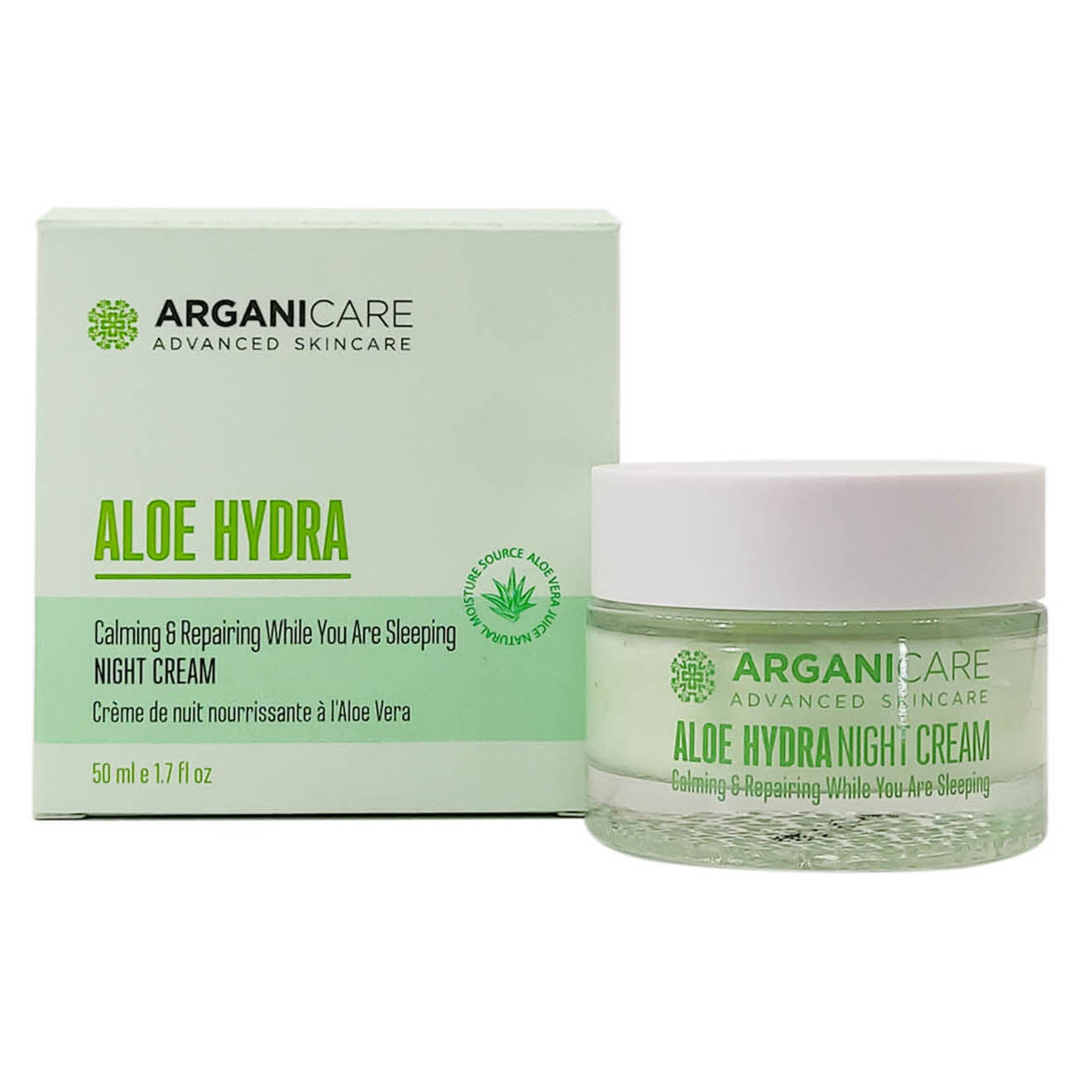 Arganicare Crème de nuit nourrissante à l'Aloé Vera - 50 ml