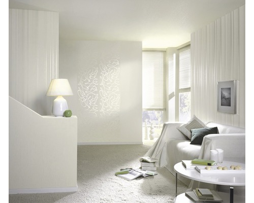 Vliesbehang 754001 effen wit
