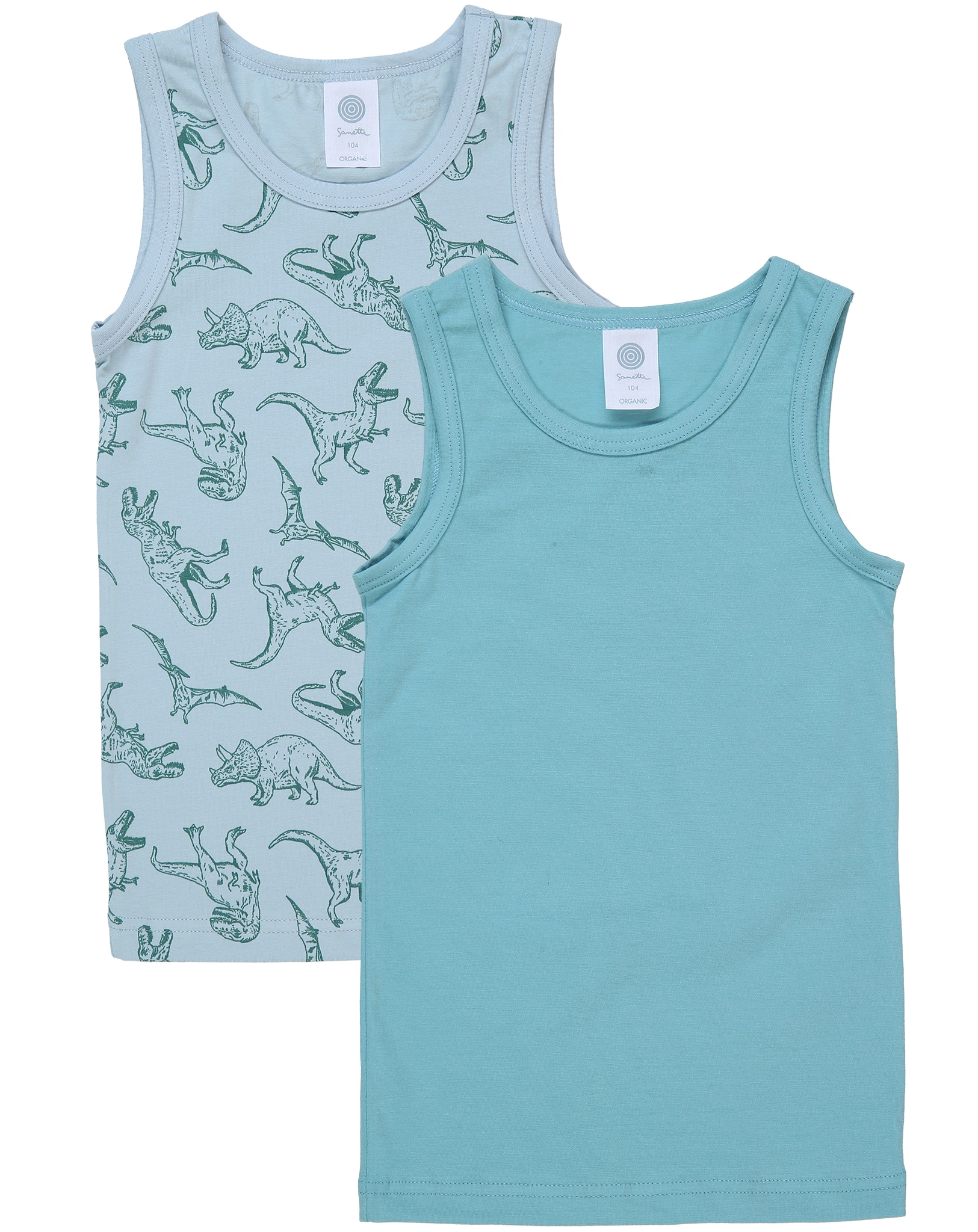 Unterhemd DINOS 2er-Pack in grün/blau