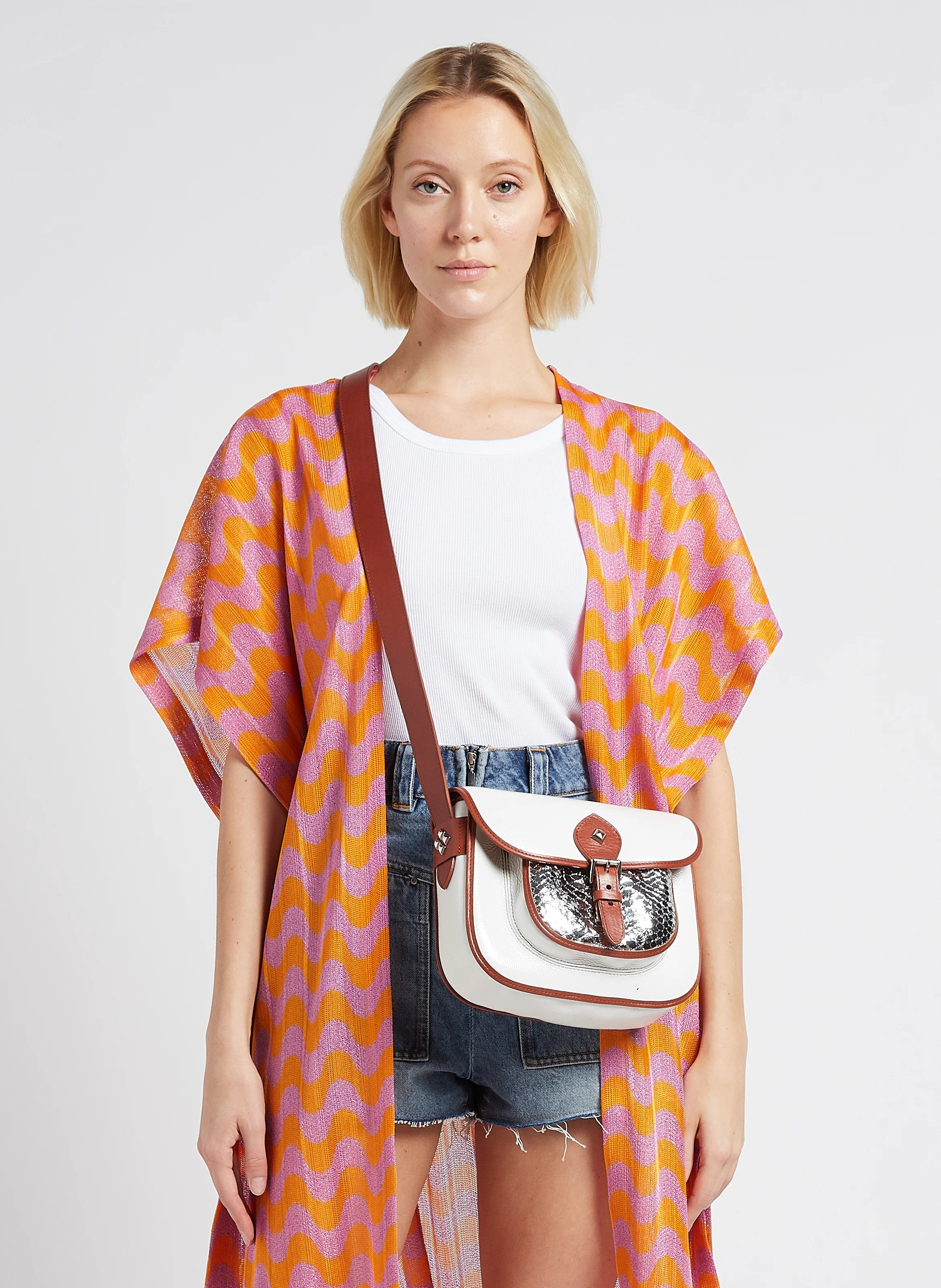 LE FLAV - Sac bandoulière en cuir | Multicolore