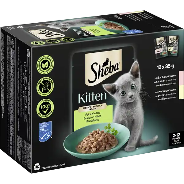 Kitten Feine Vielfalt in Sauce Feine Vielfalt mit Lachs mit Huhn